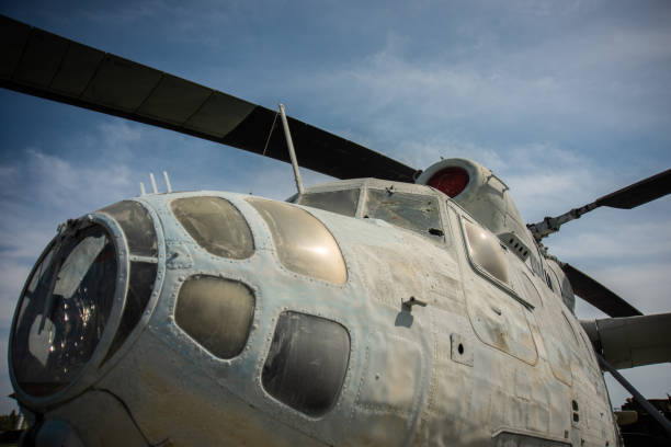 istock Fragment of the helicopter. Summer Transportation Background 1021104920