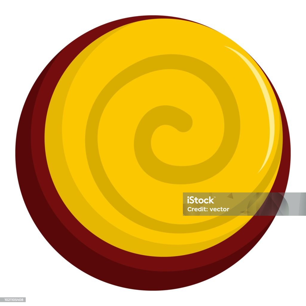 biscuit icon, flat style biscuit icon. Flat illustration of biscuit vector icon for web Bagel stock vector