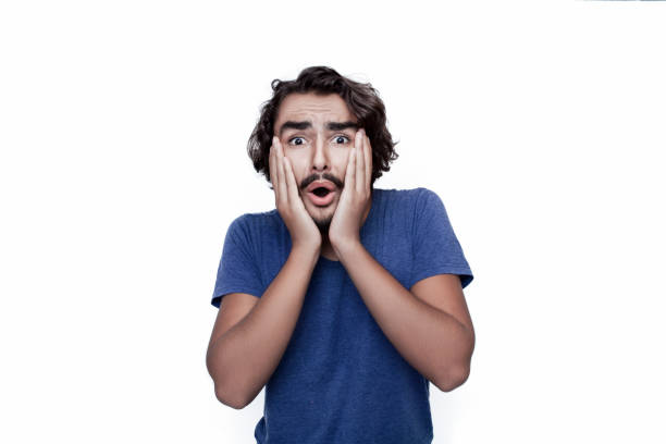 istock Portrait of shocked man 1021108476
