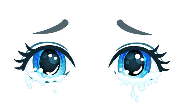 7,449 Crying Eyes Illustrations & Clip Art - iStock | Sad eyes, Tears, Lips