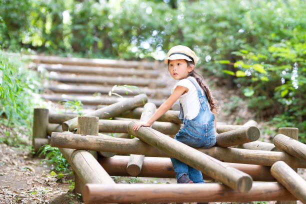 istock Girl playing in the park 1021121578