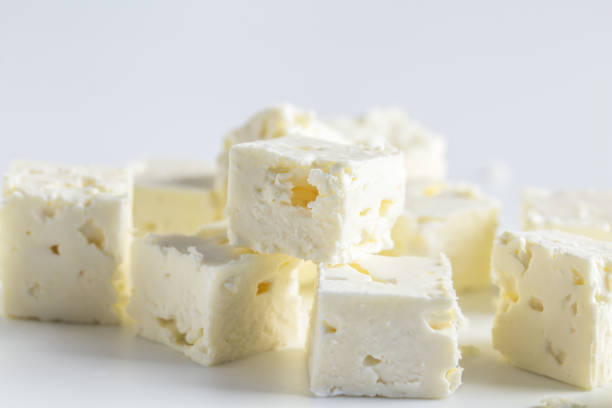 istock Feta cheese cubes isolated on white background 1021121920