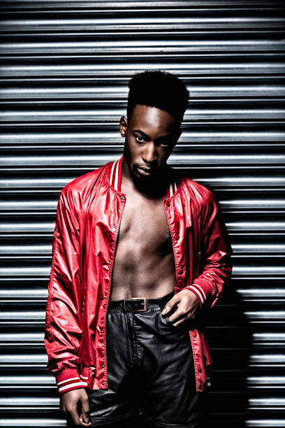 istock Black male fashion model 1021149586