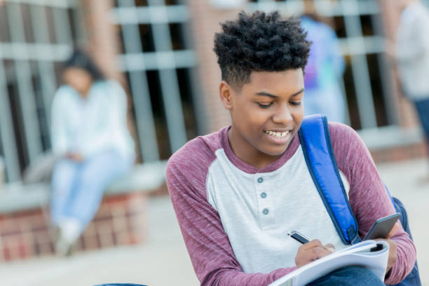 istock African American high school student on campus 1021174996