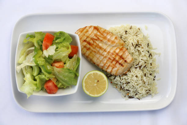 istock Healthy grilled Chicken Breast and Rice 1021175260