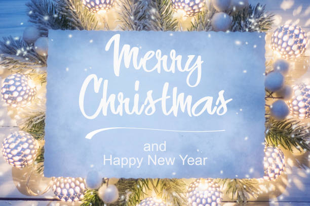 istock Christmas lighting. Top view, flat lay, copy space. 1021184058