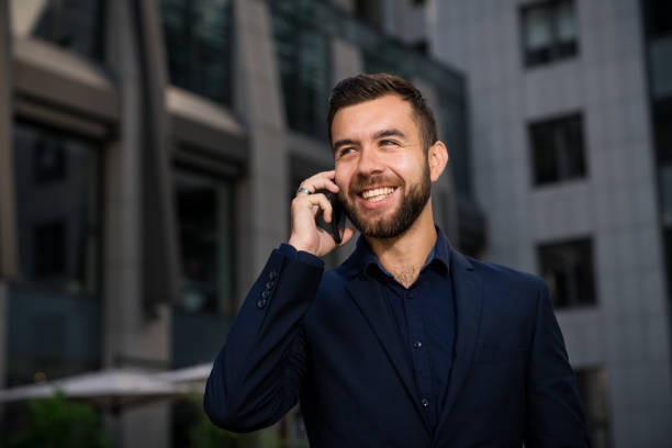 istock Confident young entrepreneur talking by phone. 1021185086