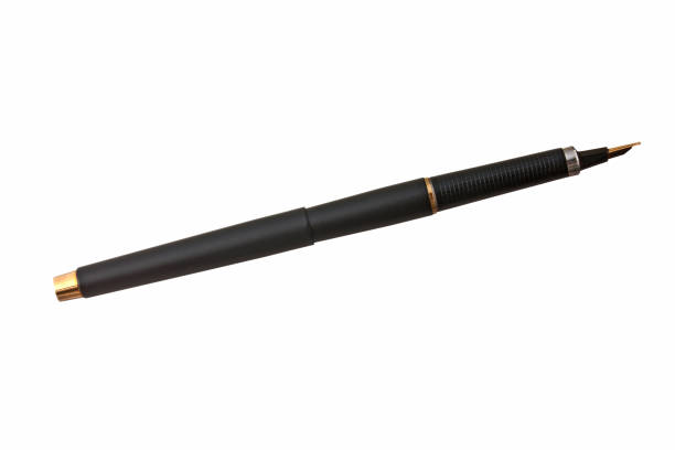 istock stick with the golden pen isolated on white background 1021191680