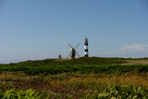Brittany Breton lighthouse the Créac'h windmill