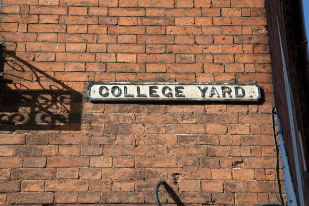 istock College Yard Street Sign, Worcester 1021194710