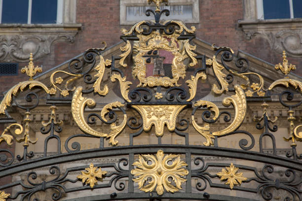 istock Entrance Gate at City Hall, Worcester 1021195378