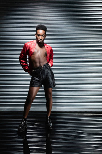 istock Black male fashion model 1021195512