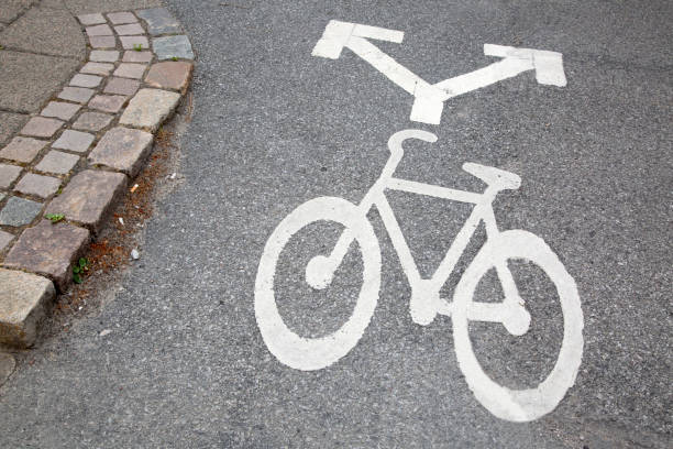 istock Bike Path Sign, Malmo 1021206952