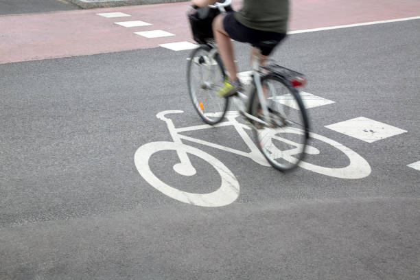 istock Cyclist on Bike Path, Malmo 1021207252