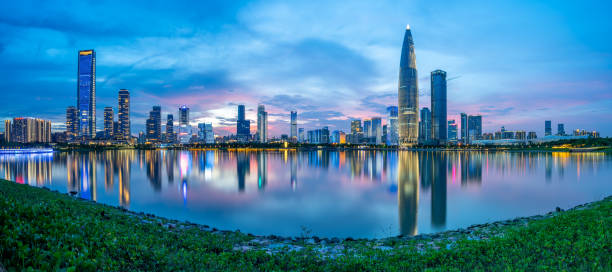 istock Shenzhen city downtown district 1021236244