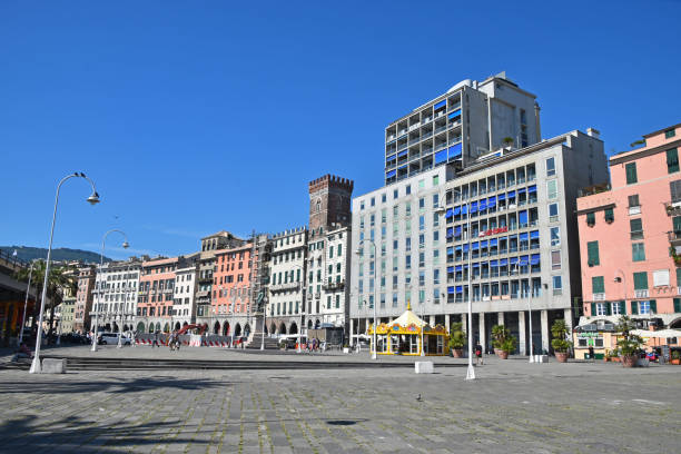 istock Buildings In City Against Clear Blue Sky 1021237080