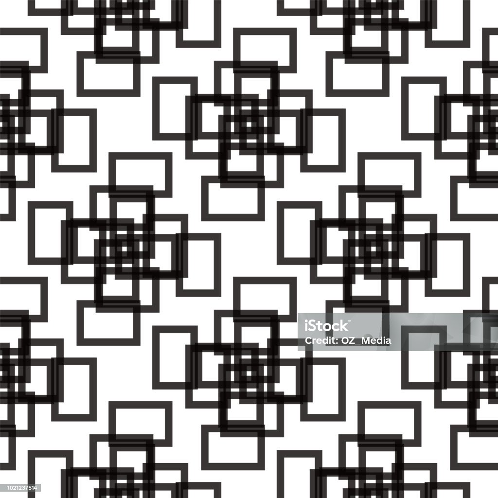 Rectangle With Intersections Seamless Black And White Pattern From Rectangle Intersections Stock ...