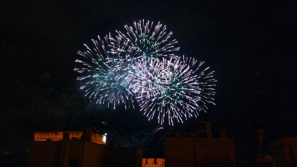 istock Fireworks in Elche for the festivities 1021268608