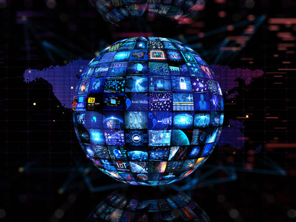 istock Media concept video wall with small screens 1021271730