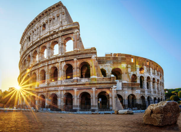 istock Colosseum in Rome at the Sunrise Time 1021276214