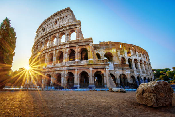 istock Colosseum in Rome at the Sunrise Time 1021276302