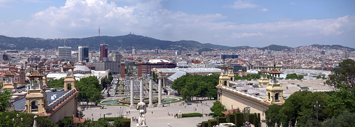 A panoramic view of Barcelona