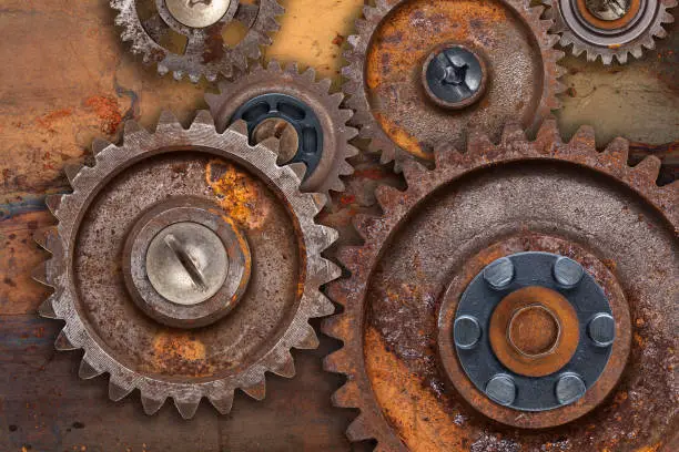Photo of Rusty Gear Collage