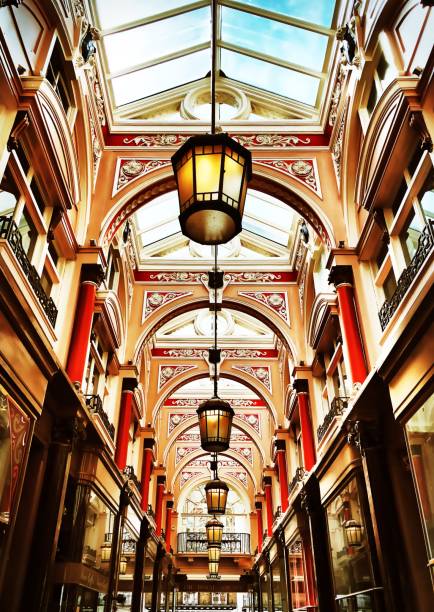 Royal Arcade Shopping in London's oldest purpose built shopping arcade in Mayfair. Mayfair stock pictures, royalty-free photos & images