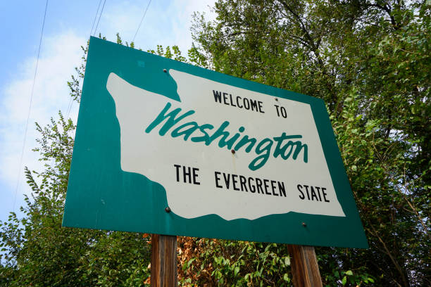 Washington state welcome to Washington State sign washington state stock pictures, royalty-free photos & images