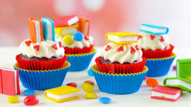 istock Bright colorful Back to School theme cupcakes 1021365740