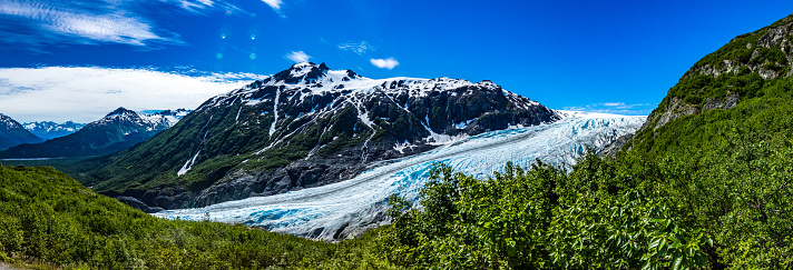 Exit Glacier coming down from Harding Icefield, Kenai Fjords National Park