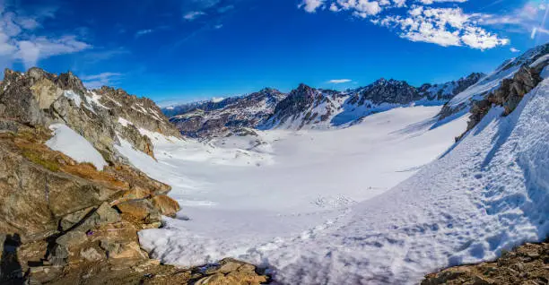 Bomber Glacier from bomber pass