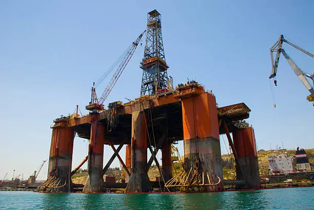 Photo of Oil Rig Drilling Platform