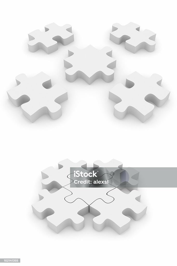Смежные Puzzle - Стоковые фото Абстрактный роялти-фри