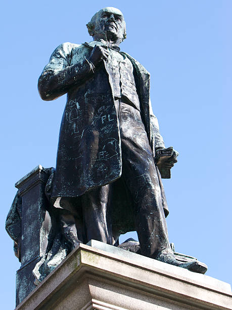 istock Statue of William Gladstone, St John's Gardens, Liverpool 102141482
