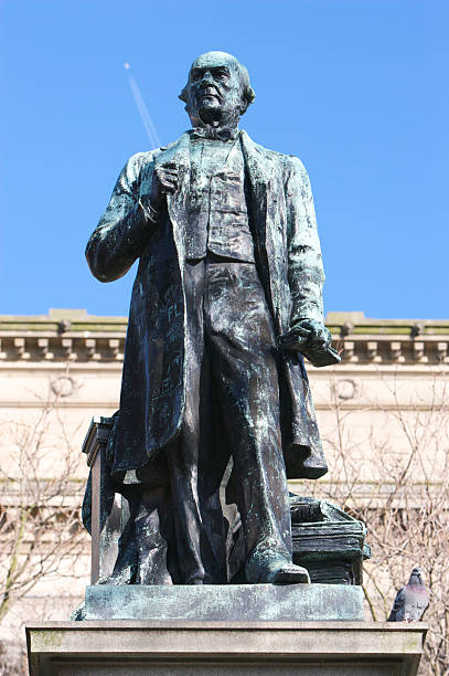istock Statue of William Gladstone, St John's Gardens, Liverpool 102141483