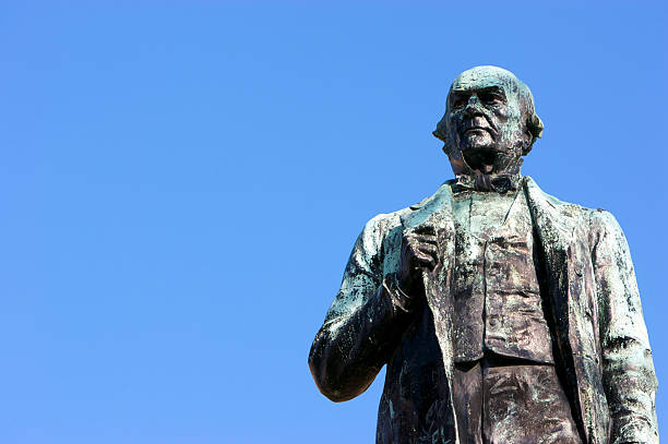 istock Statue of William Gladstone, St John's Gardens, Liverpool 102141487