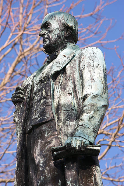 istock Statue of William Gladstone, St John's Gardens, Liverpool 102141488