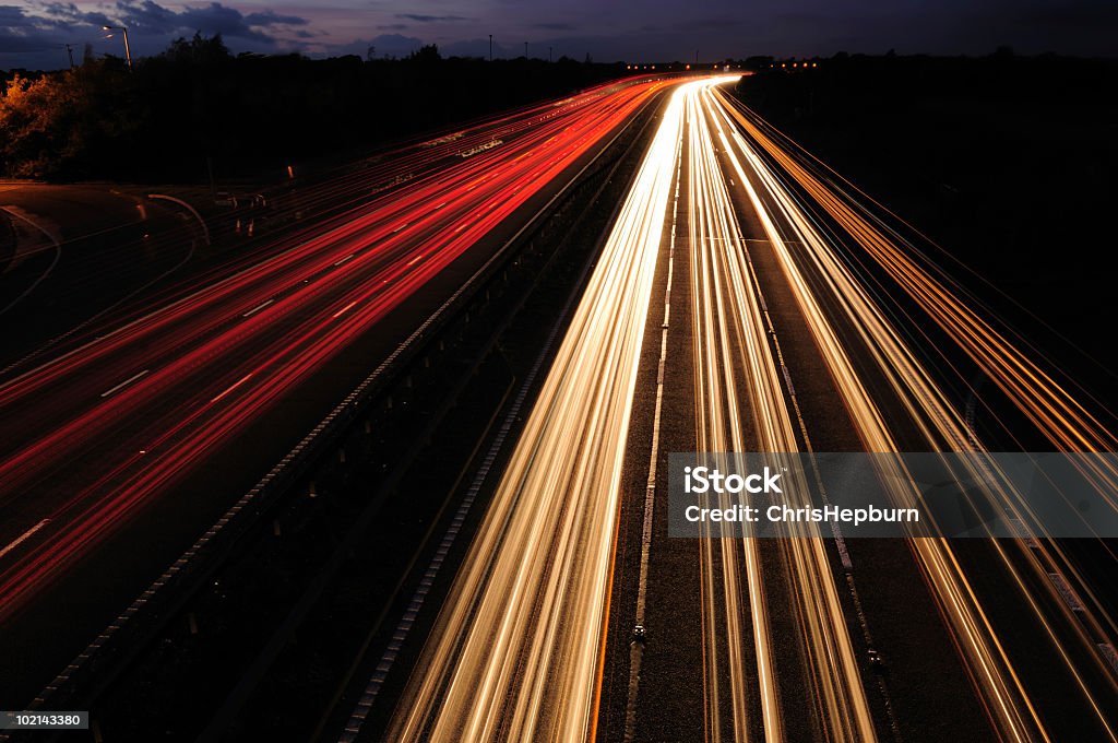 L'autoroute lumières - Photo de Angleterre libre de droits