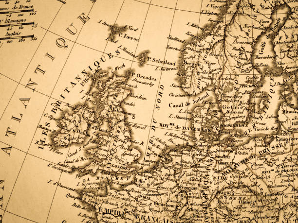 istock Old map Northern Europe 1021474028