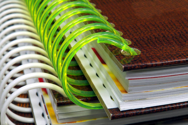istock closed spiral notebooks with hard cover  macro 1021485642