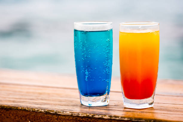 A rainbow drink