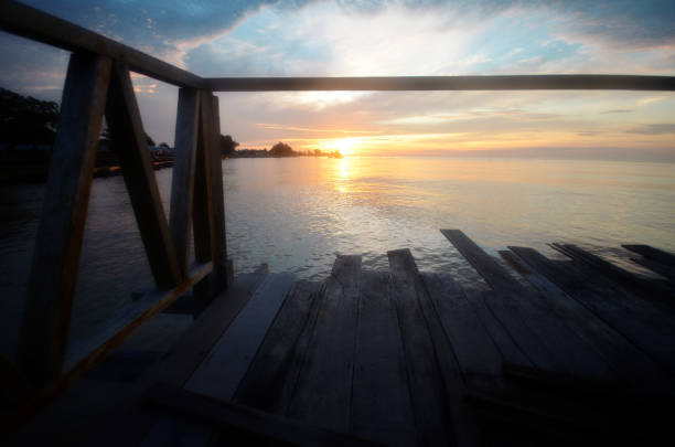 istock Tanjung Sepat beach in the morning light 1021537484
