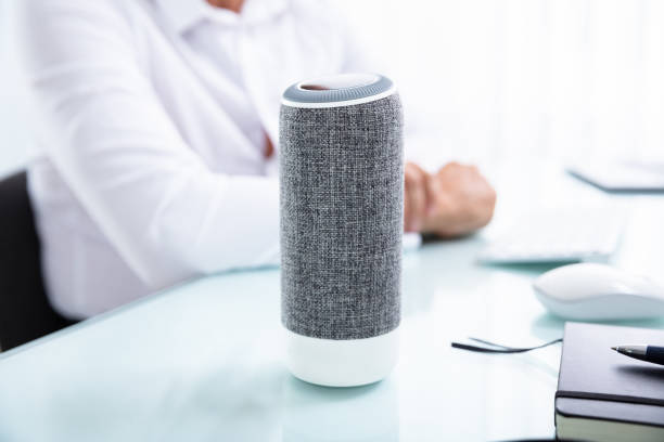 istock Close-up Of A Wireless Speaker 1021543222