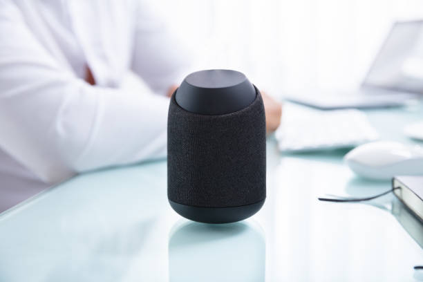 istock Close-up Of A Wireless Speaker 1021543228