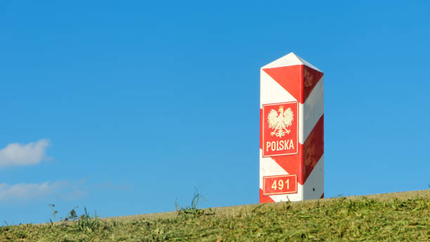 istock Polish border post on the border with Germany. 1021560202