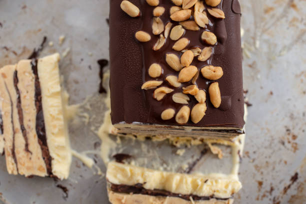 istock Chocolate Peanut Butter Ice Cream Cake 1021560466