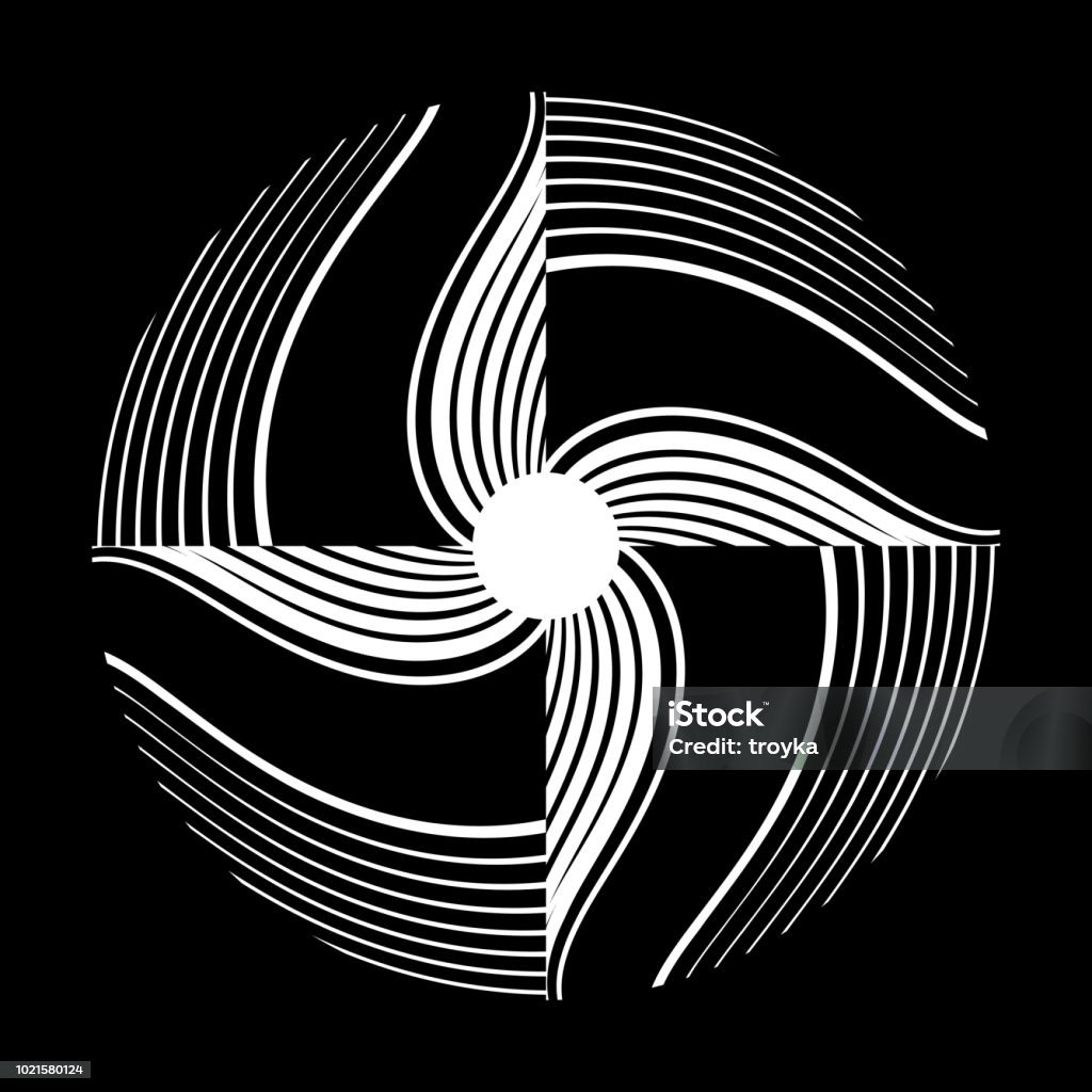 Rotation Design Element Circle Shape Stock Illustration - Download ...