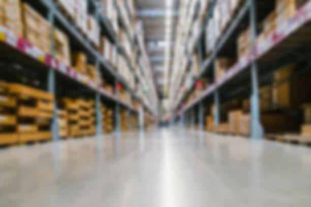istock Blurred background,the warehouse aisle 1021580830