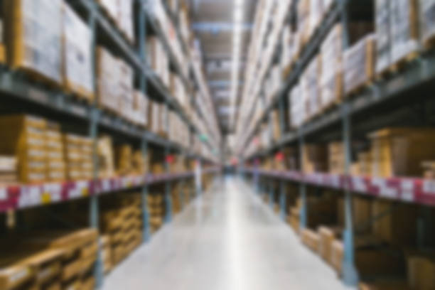 istock Blurred background,the warehouse aisle 1021580870